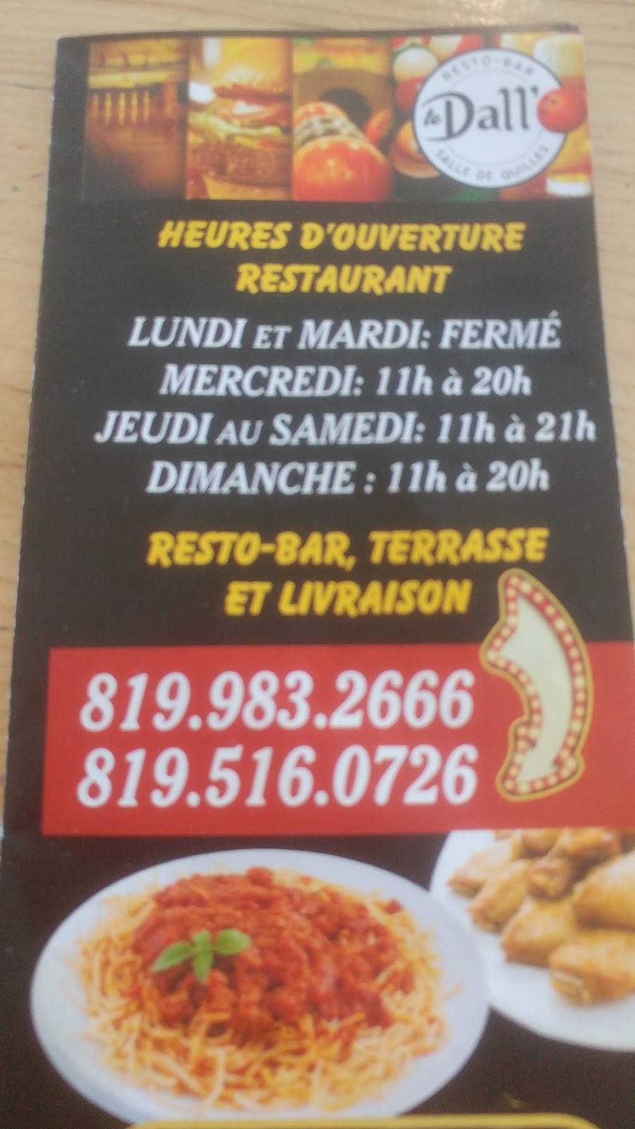 resto-bar Dallo | restaurant | st-, 360 Rang Sainte Julie E, Saint-André-Avellin, QC J0V 1W0, Canada | 8199832666 OR +1 819-983-2666