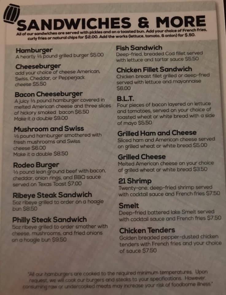 Whiskey Row Saloon,LLC | restaurant | 403 E Front St, Avoca, WI 53506, USA | 6085326517 OR +1 608-532-6517