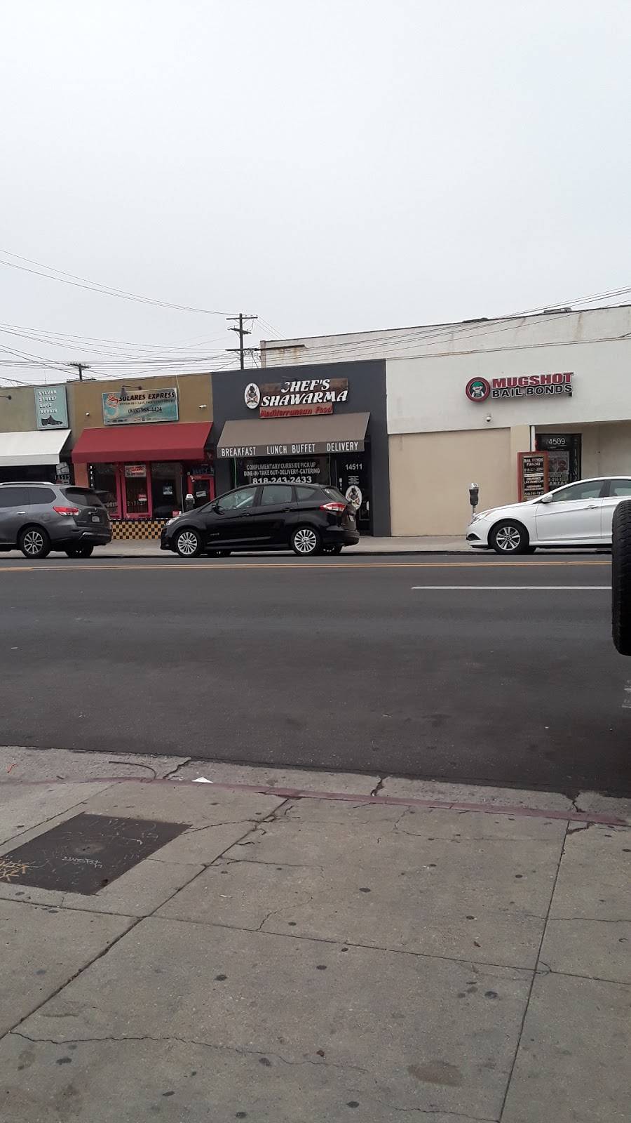 Chef’s Shawarma Mediterranean Food | restaurant | 14511 Sylvan St, Van Nuys, CA 91411, USA | 8182432433 OR +1 818-243-2433