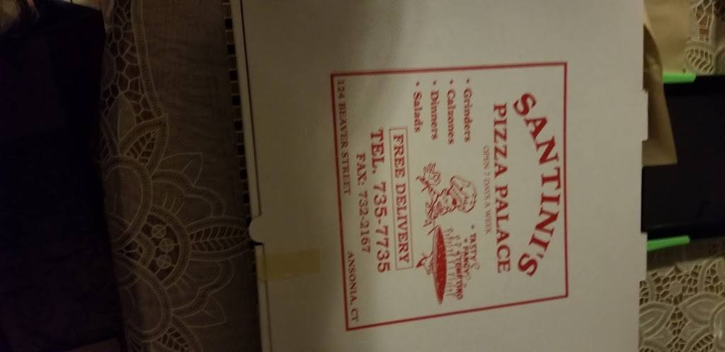 Santinis Pizza Palace | restaurant | 124 Beaver St, Ansonia, CT 06401, USA | 2037357735 OR +1 203-735-7735