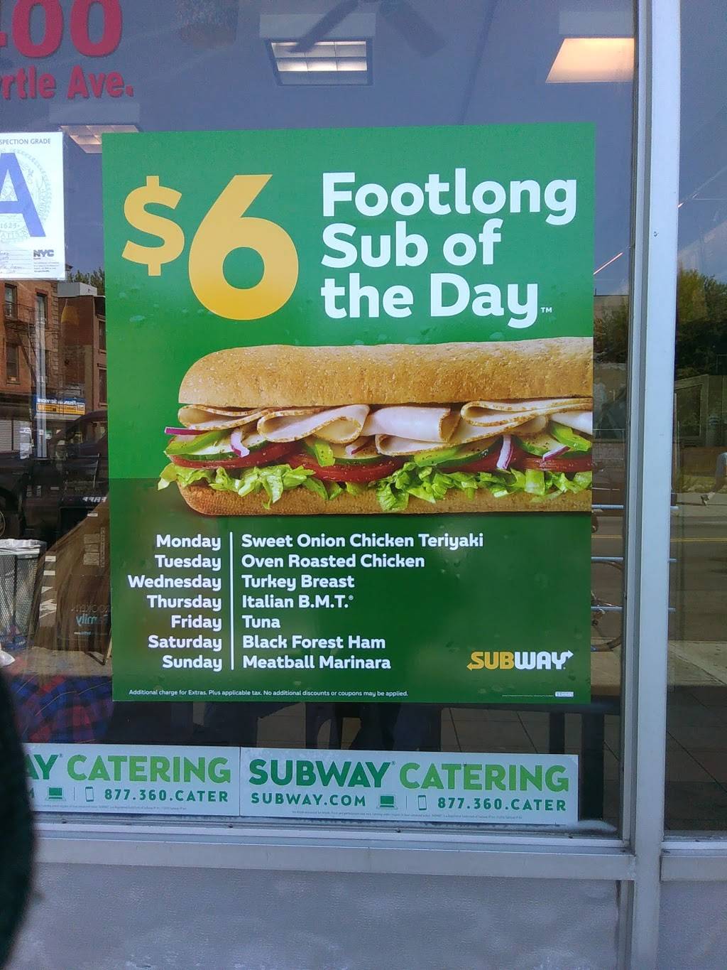 Subway Restaurants | restaurant | 400 Myrtle Ave, Brooklyn, NY 11205, USA | 7187974394 OR +1 718-797-4394