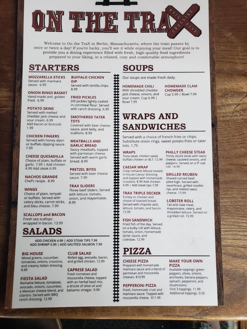 On the Trax | restaurant | 263 West St, Berlin, MA 01503, USA | 9784150244 OR +1 978-415-0244