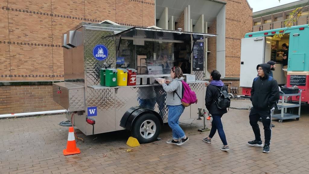 Hot Dawgs | restaurant | Red Square, University of Washington, Seattle, WA 98195, USA | 2066168992 OR +1 206-616-8992