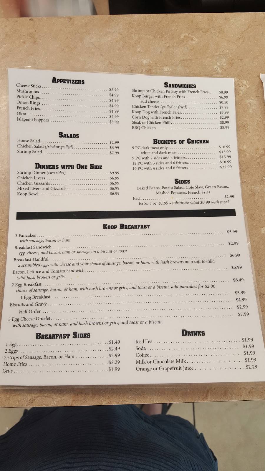 The Chicken Koop | restaurant | 100 S Main St, Hastings, FL 32145, USA | 9046921063 OR +1 904-692-1063