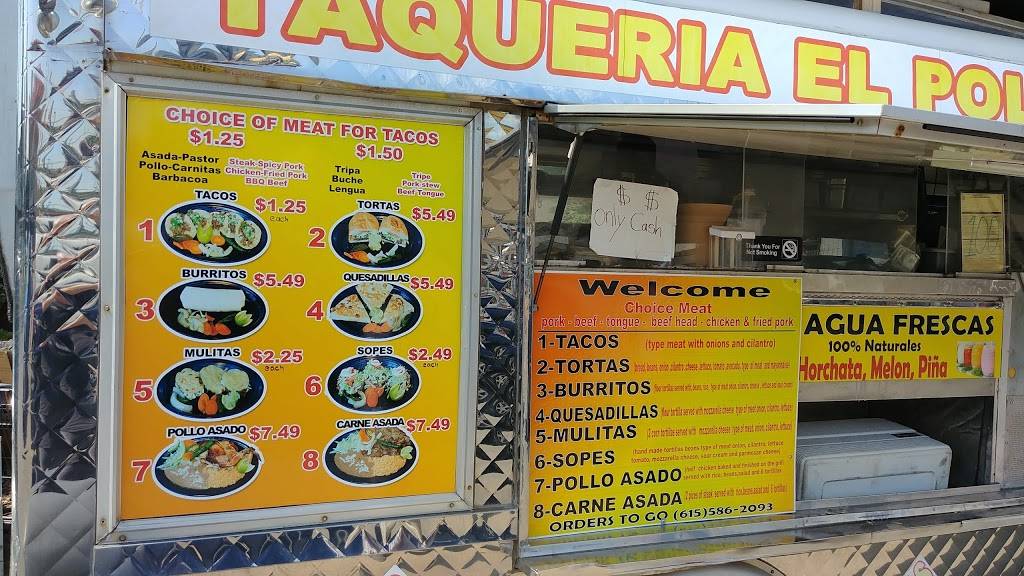 Taqueria El Pollito Express | restaurant | Kirkwood Ave, Nashville, TN 37204, USA | 6155862093 OR +1 615-586-2093