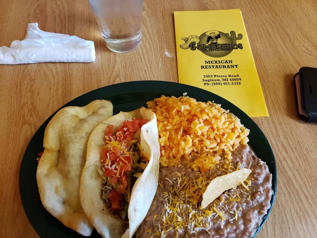Sombreros Mexican Restaurant | restaurant | 2903 Pierce Rd #107, Saginaw, MI 48604, USA | 9894012332 OR +1 989-401-2332
