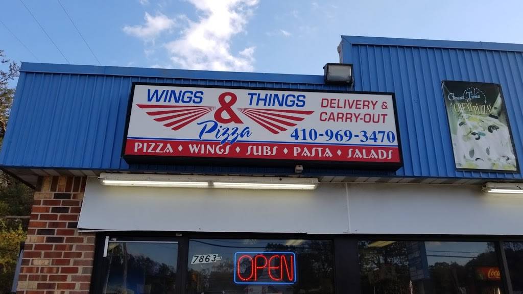 Wings Things & Pizza | meal delivery | 7863 Quarterfield Rd, Severn, MD 21144, USA | 4109693470 OR +1 410-969-3470