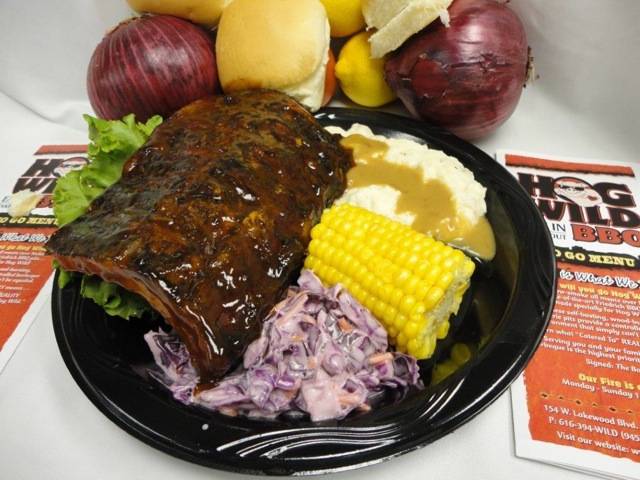 Hog Wild BBQ, Restaurant and Catering | restaurant | 154 W Lakewood Blvd, Holland, MI 49424, USA | 6163949453 OR +1 616-394-9453