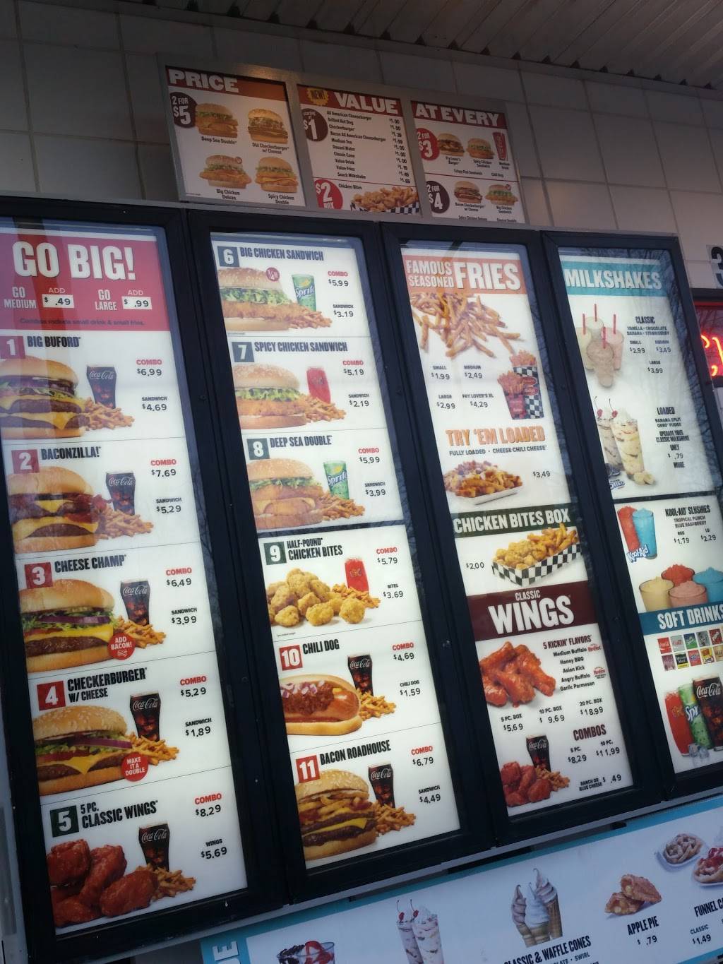 Checkers | restaurant | 3554 Windsor Spring Rd, Hephzibah, GA 30815, USA | 7069557399 OR +1 706-955-7399