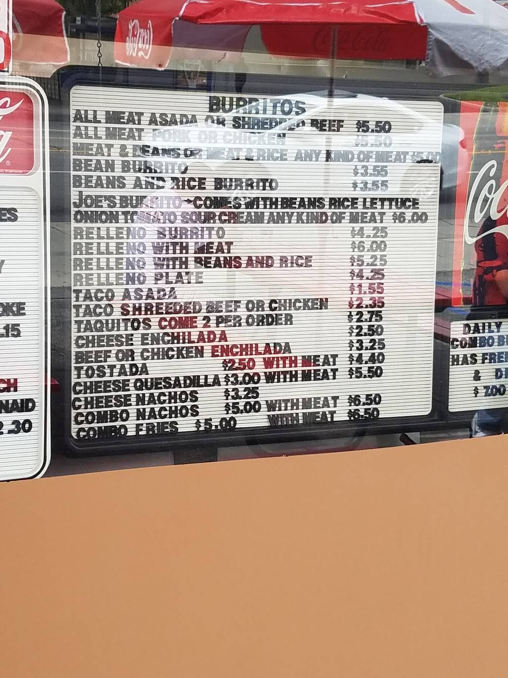 Joes Mexican Food | restaurant | 8138 Sierra Ave, Fontana, CA 92335, USA | 9093208002 OR +1 909-320-8002