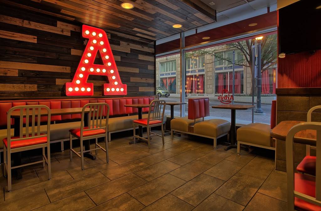 Arbys | restaurant | 34 Peachtree St, Retail 1, Atlanta, GA 30303, USA | 4048933366 OR +1 404-893-3366