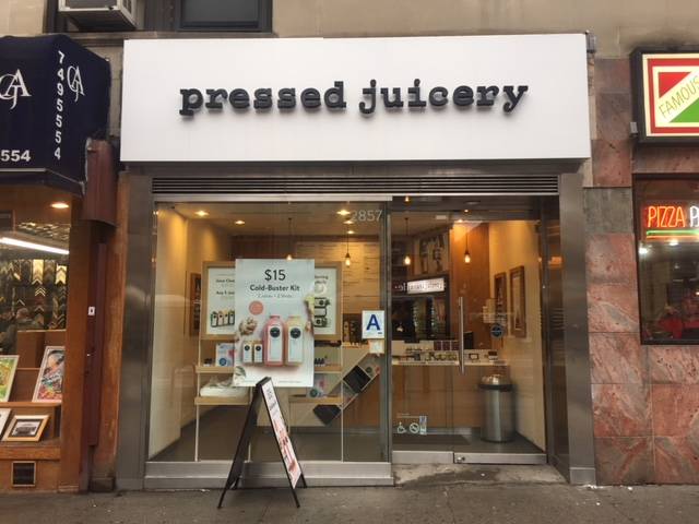 Pressed Juicery | restaurant | 2857 Broadway, New York, NY 10025, USA | 2122222279 OR +1 212-222-2279