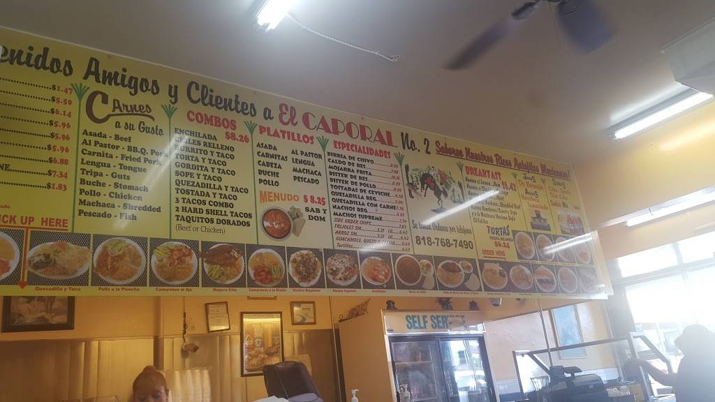 El Caporal | restaurant | 8041 Vineland Ave, Sun Valley, CA 91352, USA | 8187687490 OR +1 818-768-7490