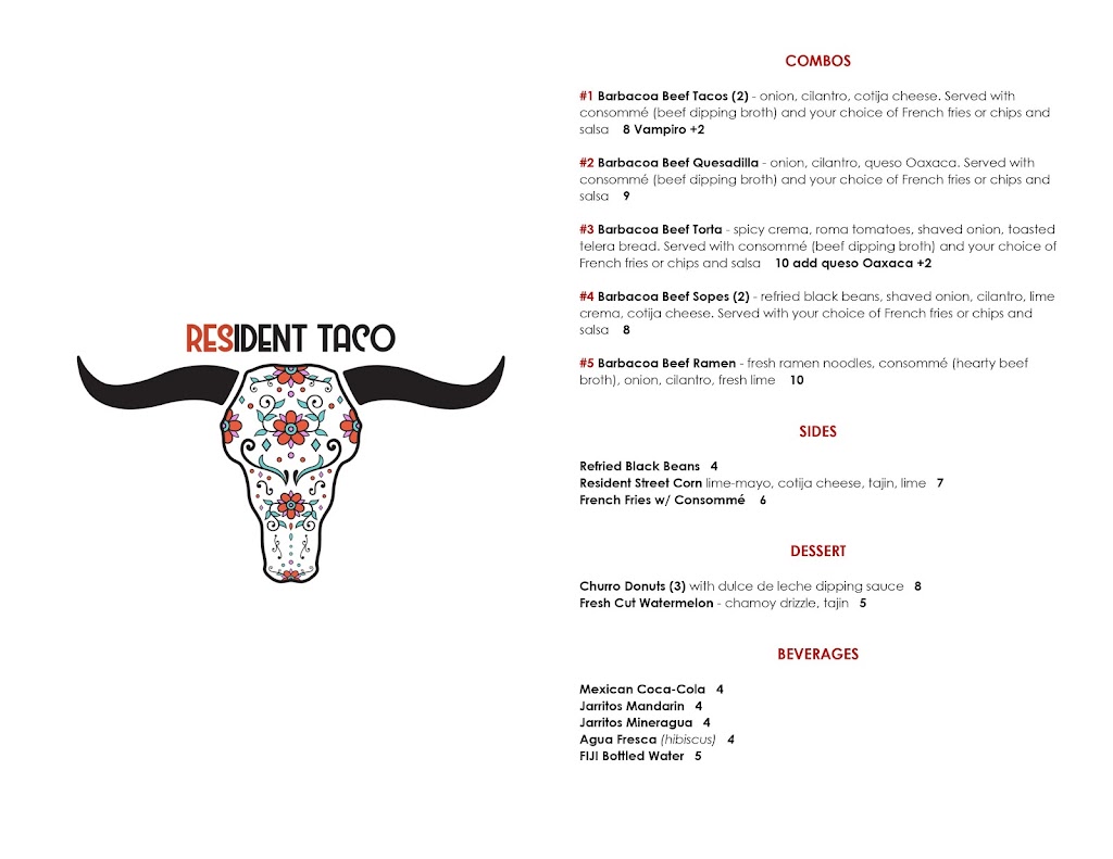 Resident Taco | restaurant | 180 S Brea Blvd, Brea, CA 92821, USA | 7146942626 OR +1 714-694-2626