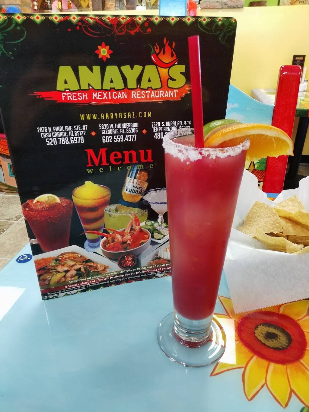 Anayas Fresh Mexican Restaurant | restaurant | 7520 S Rural Rd, Tempe, AZ 85283, USA | 4802658244 OR +1 480-265-8244