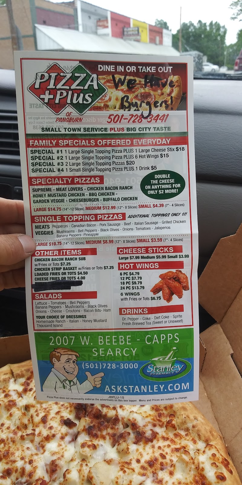 Pizza PLUS | restaurant | Pangburn, AR 72121, USA | 5017283441 OR +1 501-728-3441