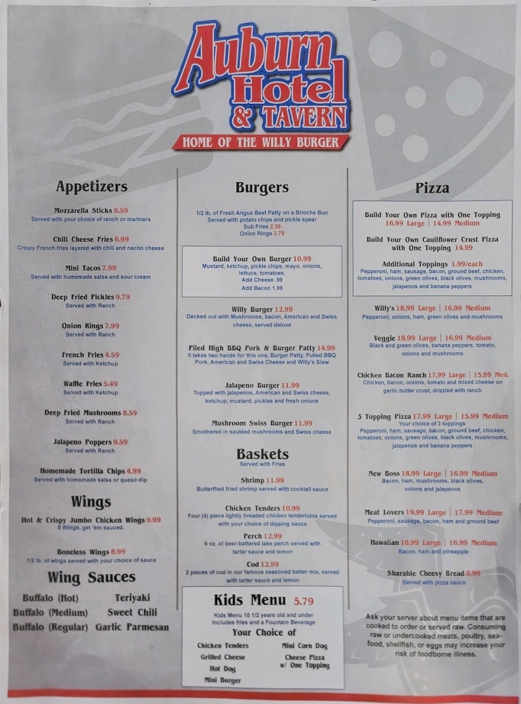 Auburn Hotel and Tavern | restaurant | 101 W Midland Rd, Auburn, MI 48611, USA | 9892663114 OR +1 989-266-3114