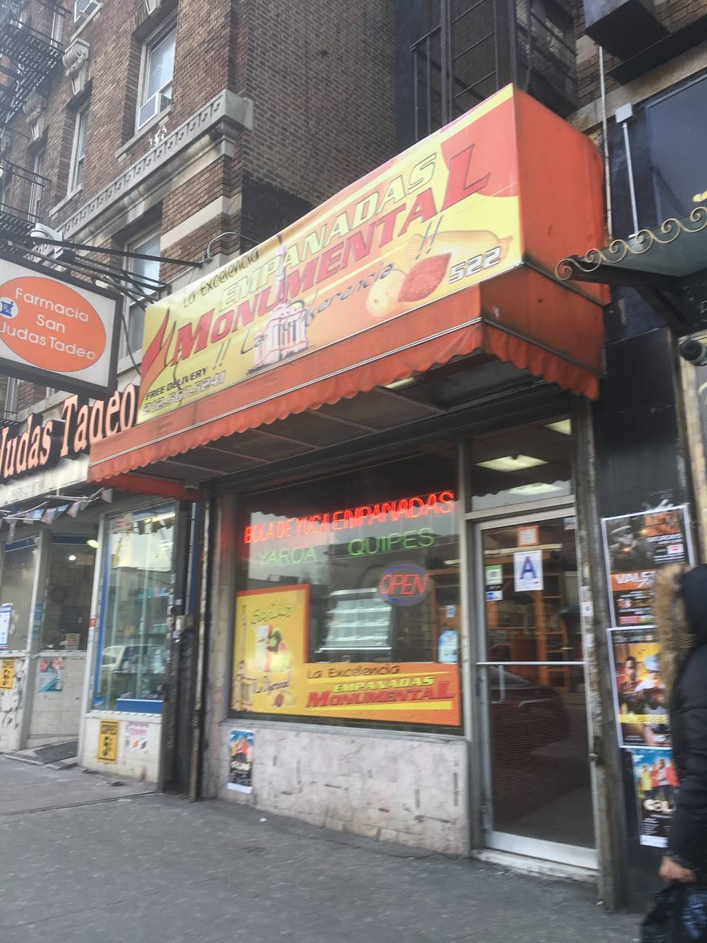 Empanadas Monumental | restaurant | 522 W 207th St, New York, NY 10034, USA | 2125675241 OR +1 212-567-5241