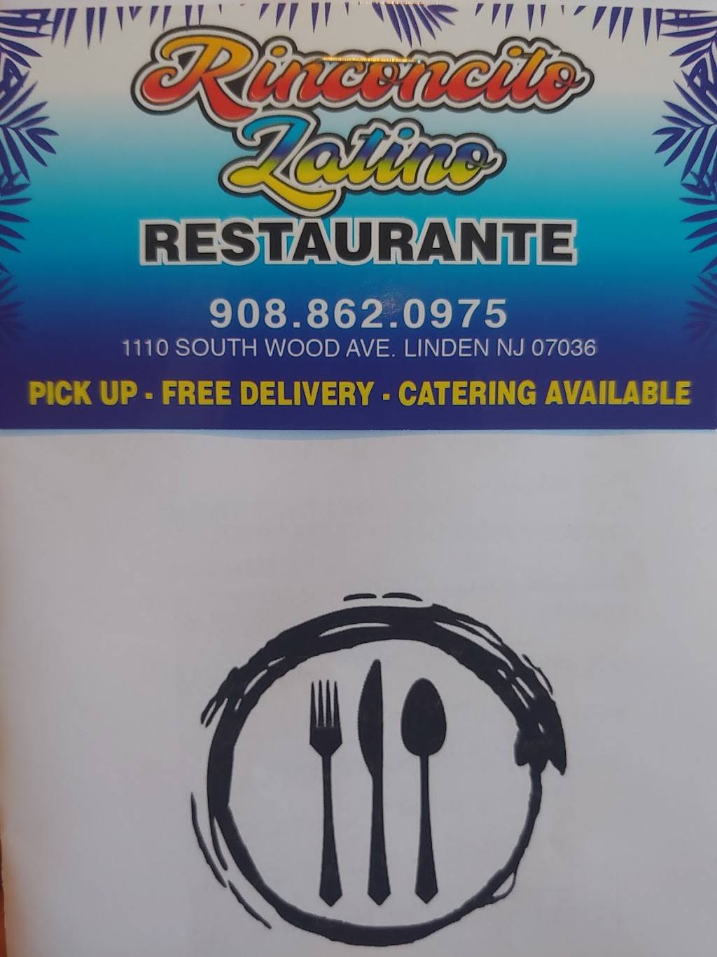 Rinconcito Latino Restaurante | restaurant | 1110 S Wood Ave, Linden, NJ 07036, USA | 9088620975 OR +1 908-862-0975
