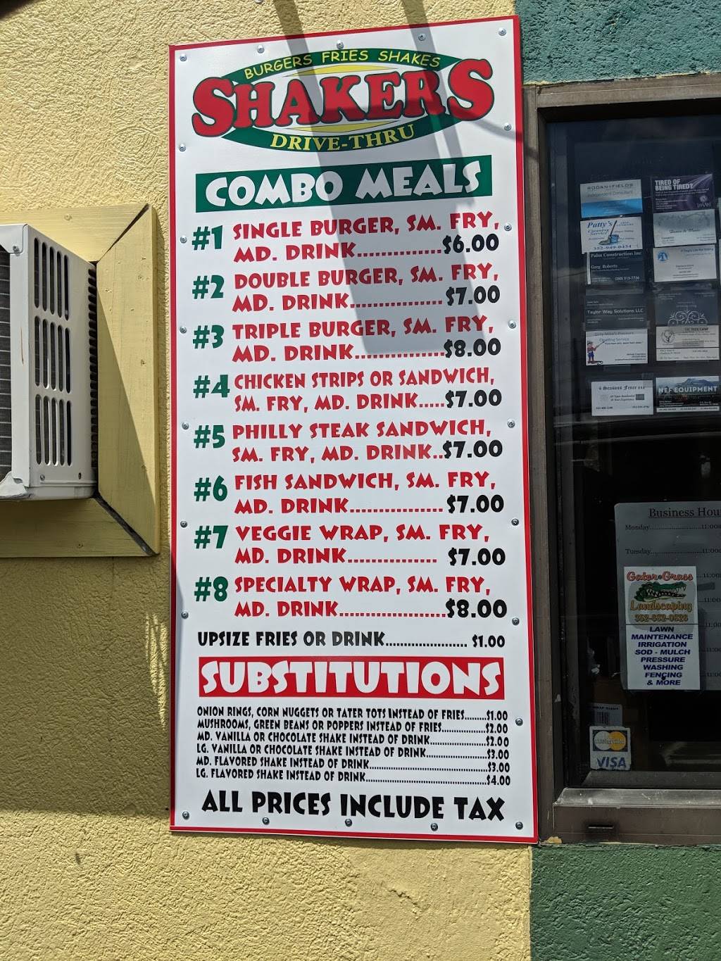 Shakers Drive-Thru | restaurant | 6705, 750 E Hathaway Ave, Bronson, FL 32621, USA | 3524861070 OR +1 352-486-1070