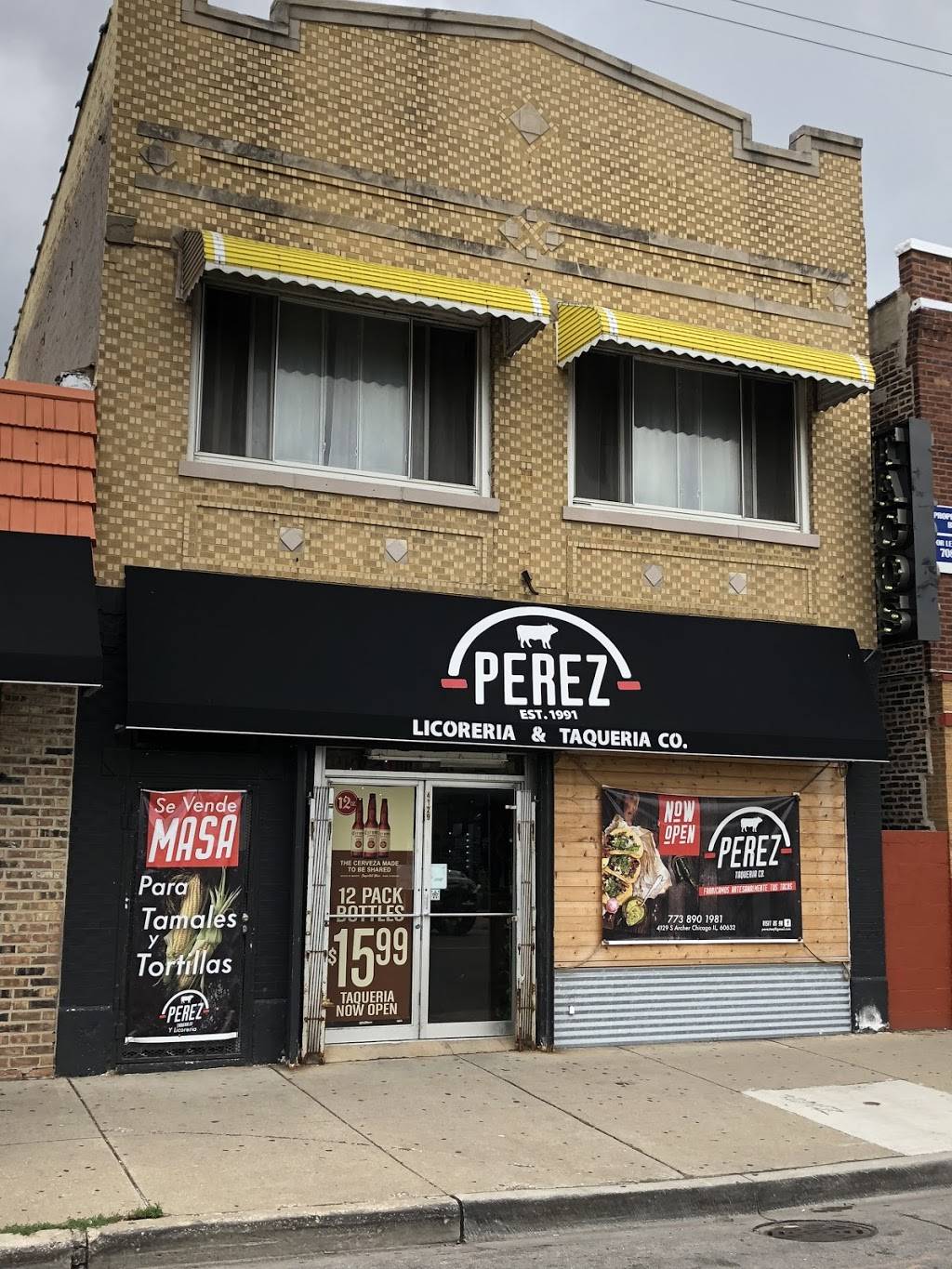 Licoreria & Taqueria Perez | restaurant | 4129 S Archer Ave, Chicago, IL 60632, USA | 7738901981 OR +1 773-890-1981