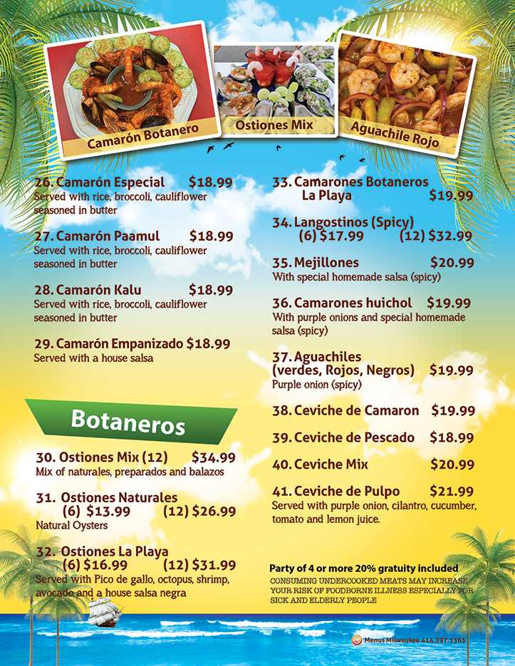 La Playa Restaurant Mke | restaurant | 721 S Cesar E Chavez Dr, Milwaukee, WI 53204, USA | 4148004196 OR +1 414-800-4196
