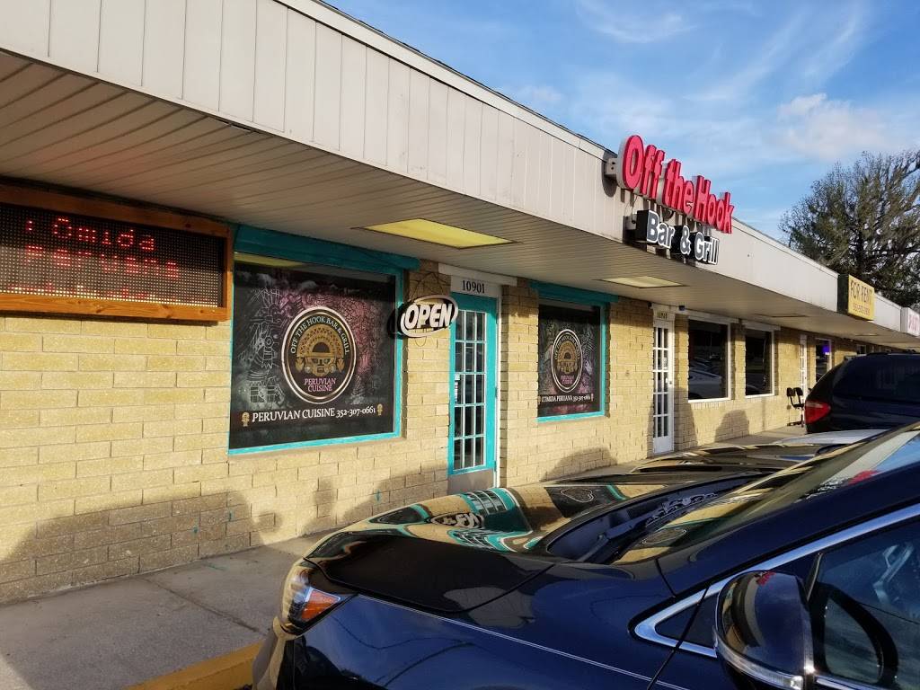 Off the Hook Bar and Grill Peruvian Restaurant | restaurant | 10901 US-441, Belleview, FL 34420, USA | 3523070661 OR +1 352-307-0661