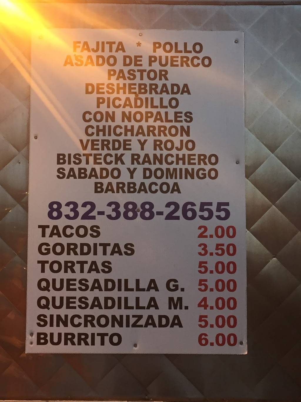 Taqueria elena | restaurant | 2312 S Wayside Dr #2264, Houston, TX 77023, USA | 8323882655 OR +1 832-388-2655