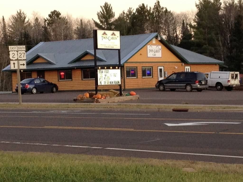Twin Gables Cafe-Lounge | restaurant | 13992 US-2, Brule, WI 54820, USA | 7153725000 OR +1 715-372-5000