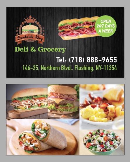 Sandwich King Deli | restaurant | 146-25 Northern Blvd, Flushing, NY 11354, USA | 7188889655 OR +1 718-888-9655