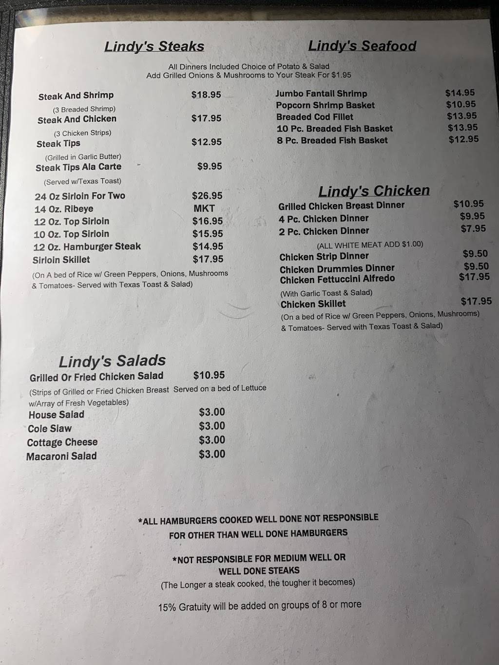 Lindys Steakhouse & Lounge | restaurant | 205 Main St, Dickens, IA 51333, USA | 7128362480 OR +1 712-836-2480