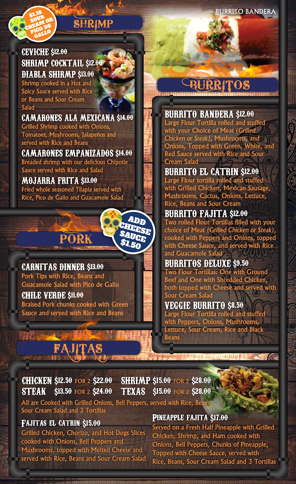 El Catrín Mexican Grill | restaurant | 2710 Blanding Blvd, Middleburg, FL 32068, USA | 9044137487 OR +1 904-413-7487