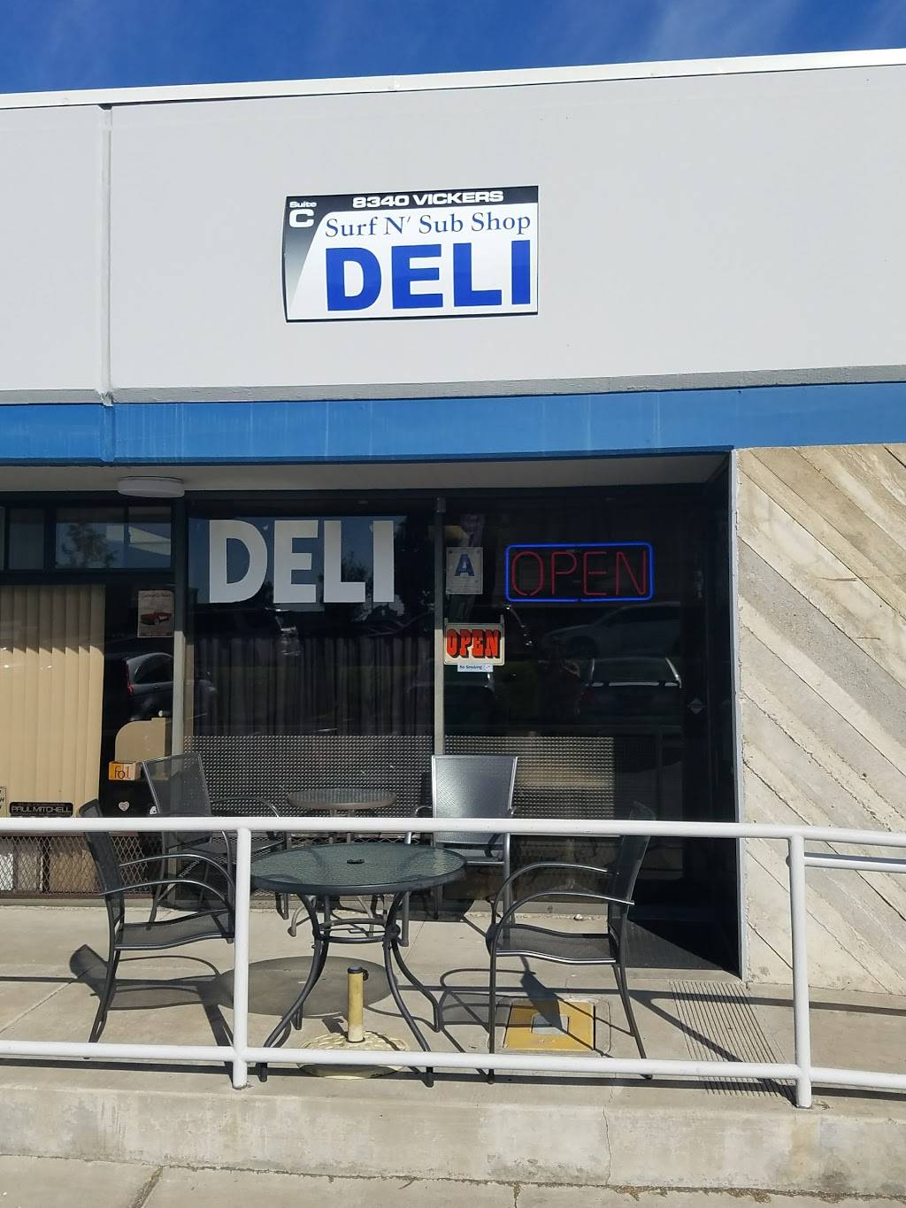 Surf N Sub Deli | meal takeaway | C, 2115, 8340, Vickers St, San Diego, CA 92111, USA | 8585768328 OR +1 858-576-8328