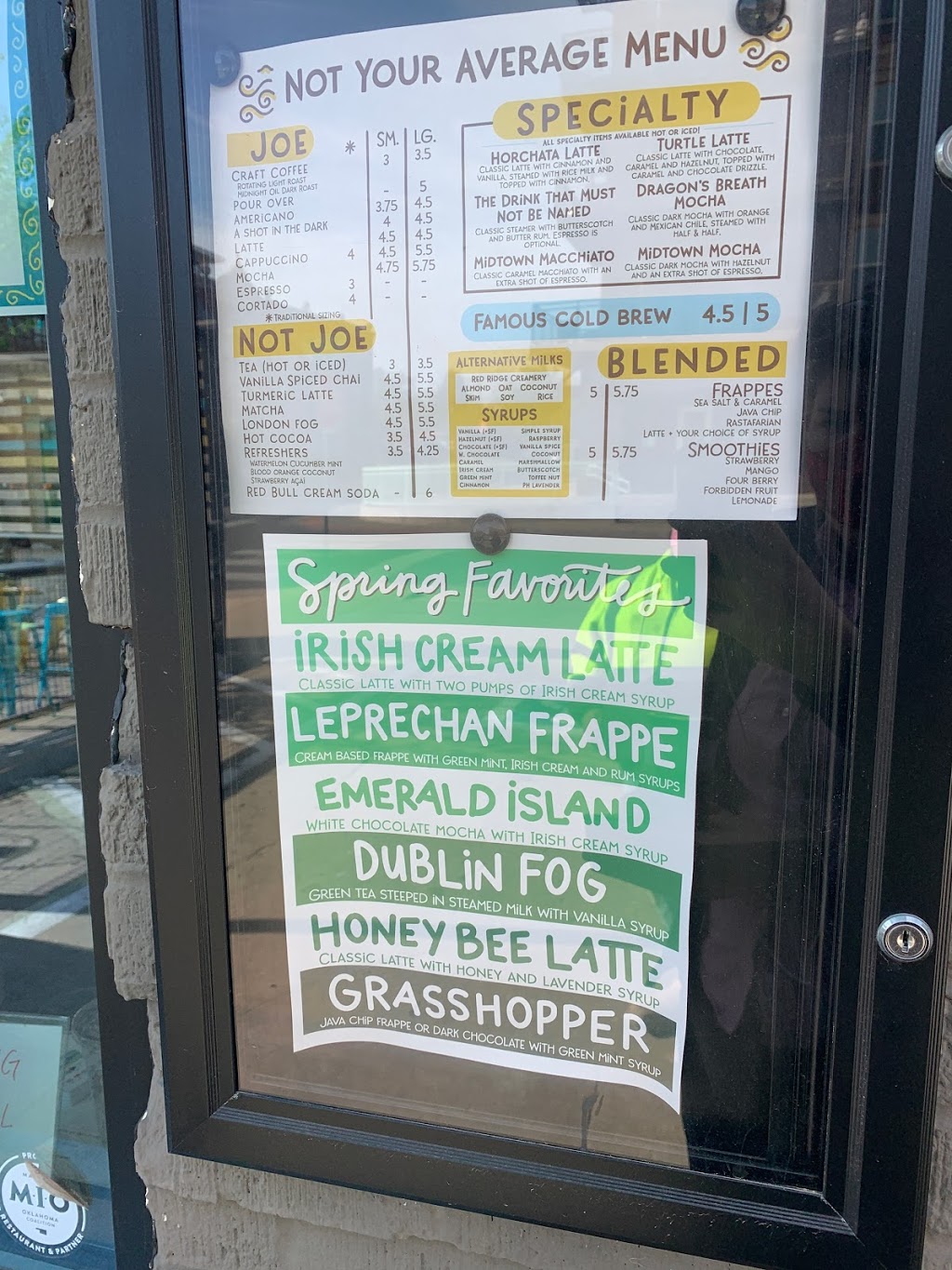 Not Your Average Joe | restaurant | 1227 N Walker Ave, Oklahoma City, OK 73103, USA | 4058169911 OR +1 405-816-9911