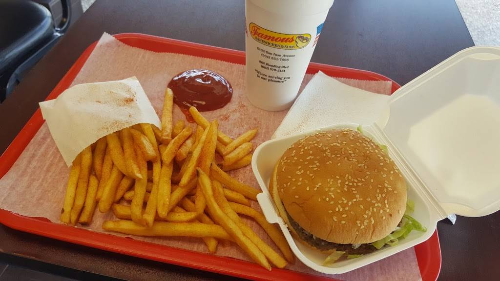 Famous Sandwiches & Subs | restaurant | 6404 San Juan Ave, Jacksonville, FL 32210, USA | 9045517095 OR +1 904-551-7095