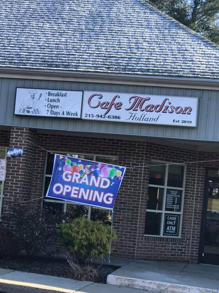 Café Madison Holland | restaurant | 295 Buck Rd #4, Holland, PA 18966, USA | 2159426386 OR +1 215-942-6386