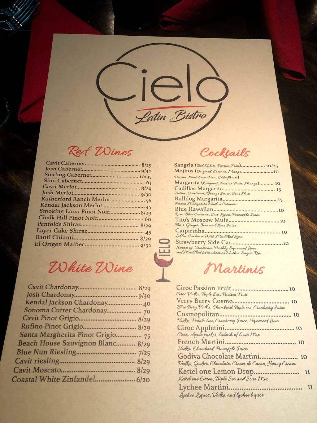 CIELO LATIN BISTRO | restaurant | 169 W Main St, Rahway, NJ 07065, USA | 7328275765 OR +1 732-827-5765