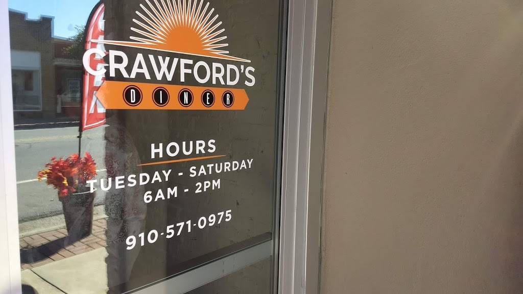 Crawford’s Diner | restaurant | 330 N Main St, Troy, NC 27371, USA | 9105710975 OR +1 910-571-0975