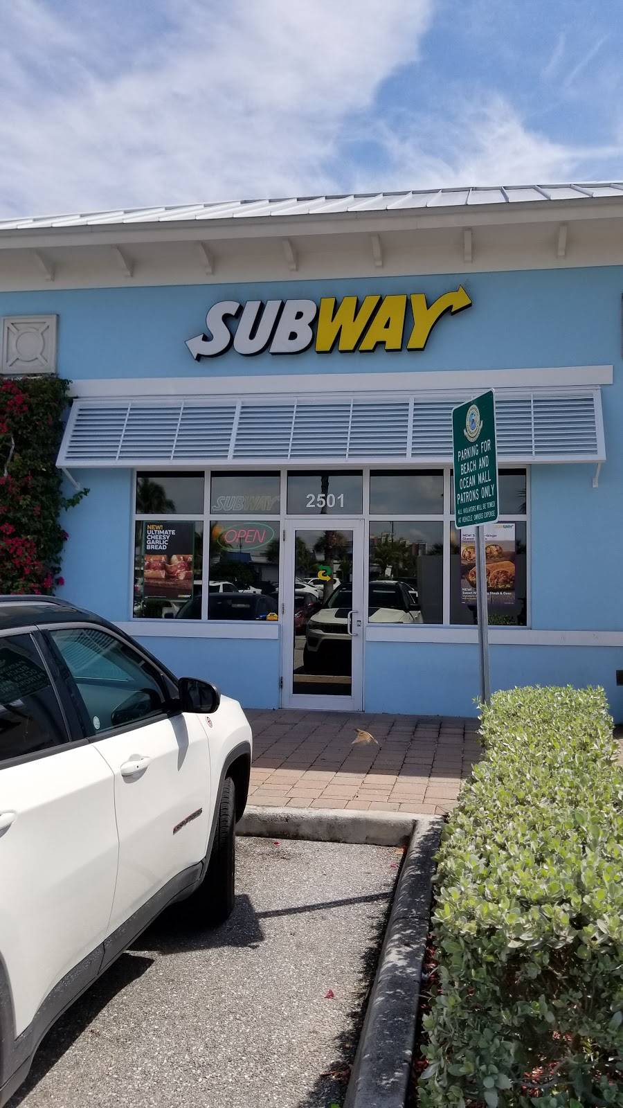 Subway Restaurants | restaurant | 2501 N Ocean Ave, Riviera Beach, FL 33404, USA | 5618424747 OR +1 561-842-4747