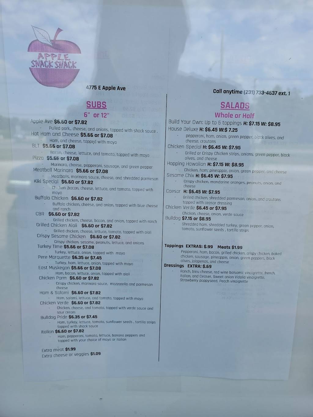 Apple Snack Shack | restaurant | 4775 E Apple Ave, Muskegon, MI 49442, USA | 2317334637 OR +1 231-733-4637