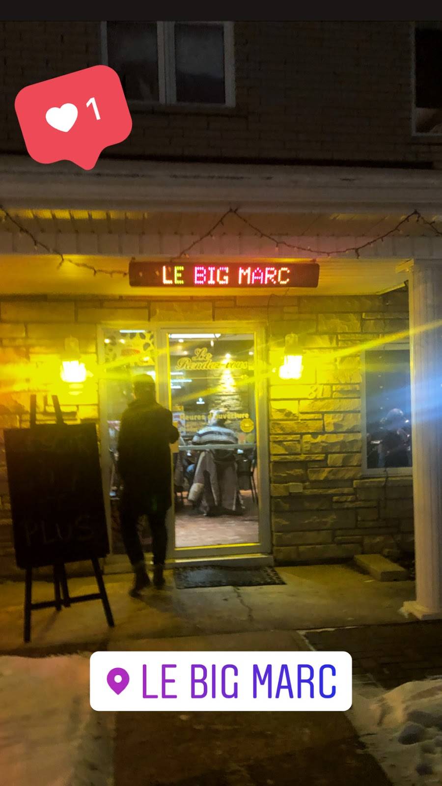 Le Big Marc | restaurant | 81 Rue Principale, Chénéville, QC J0V 1E0, Canada | 8194284448 OR +1 819-428-4448
