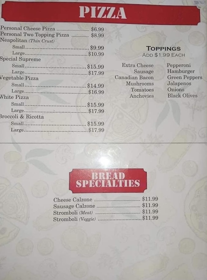 NY Pizza & Pasta | restaurant | 1605 12th St, Bay City, TX 77414, USA | 9794763131 OR +1 979-476-3131