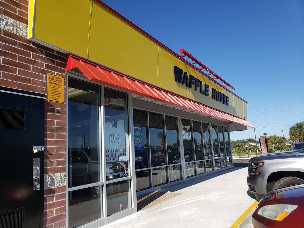 Waffle House | meal takeaway | 4005 W Eau Gallie Blvd, Melbourne, FL 32934, USA | 3215415930 OR +1 321-541-5930
