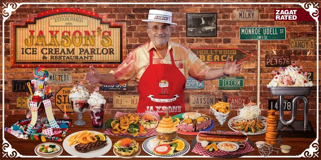 Jaxsons Ice Cream Parlor & Restaurant | restaurant | 128 S Federal Hwy, Dania Beach, FL 33004, USA | 9549234445 OR +1 954-923-4445
