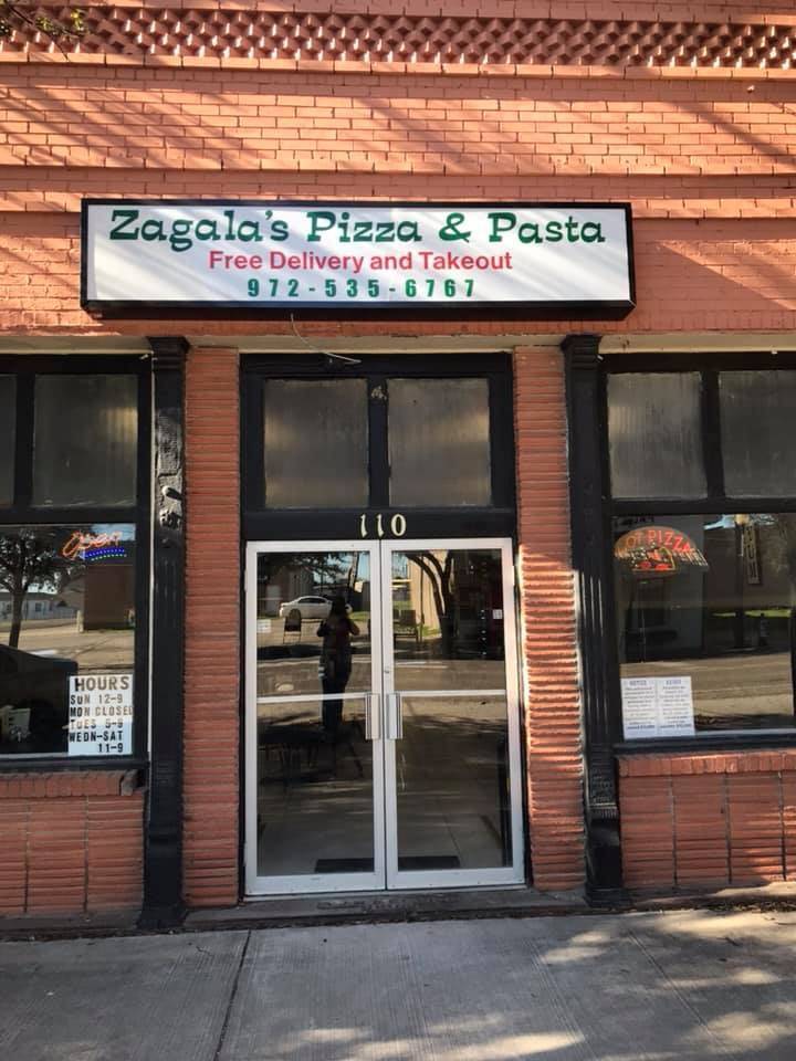 Zagala’s Pizza & Pasta | restaurant | 110 W Jefferson St, Palmer, TX 75152, USA | 9725356767 OR +1 972-535-6767