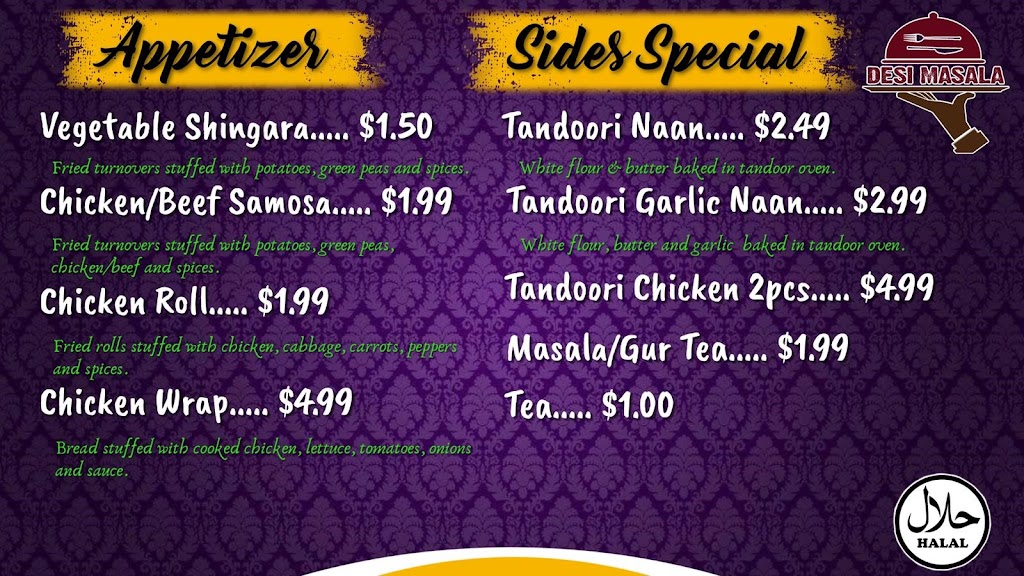 Desi Masala | restaurant | 4680 E 9 Mile Rd, Warren, MI 48091, USA | 5868066518 OR +1 586-806-6518