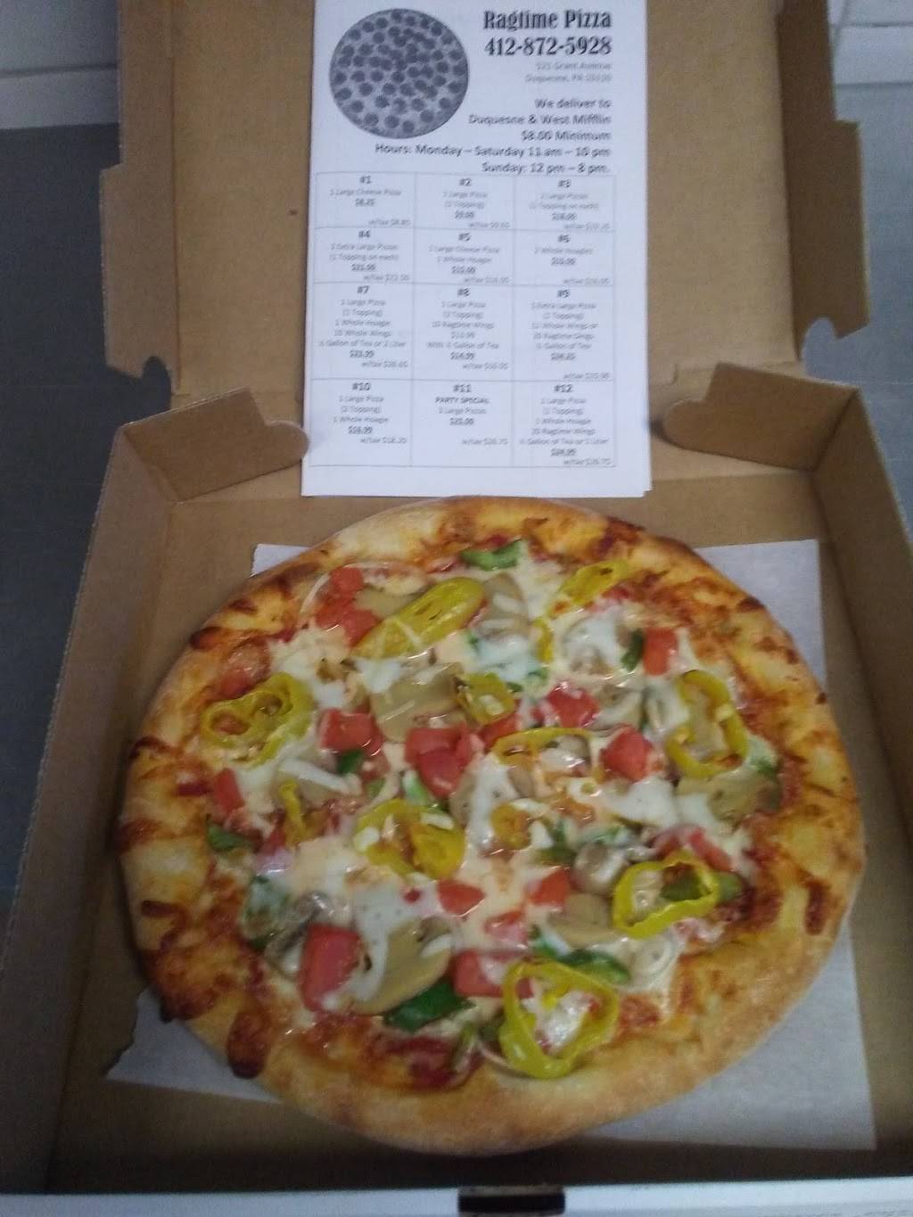 Ragtime Pizza And Subs | restaurant | 521 Grant Ave, Duquesne, PA 15110, USA | 4128725928 OR +1 412-872-5928