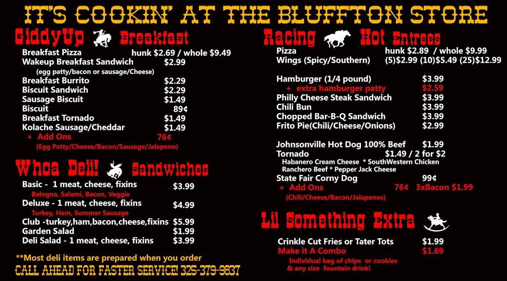 Bluffton Store | meal takeaway | 11635 Ranch Rd 2241, Bluffton, TX 78607, USA | 3253799837 OR +1 325-379-9837