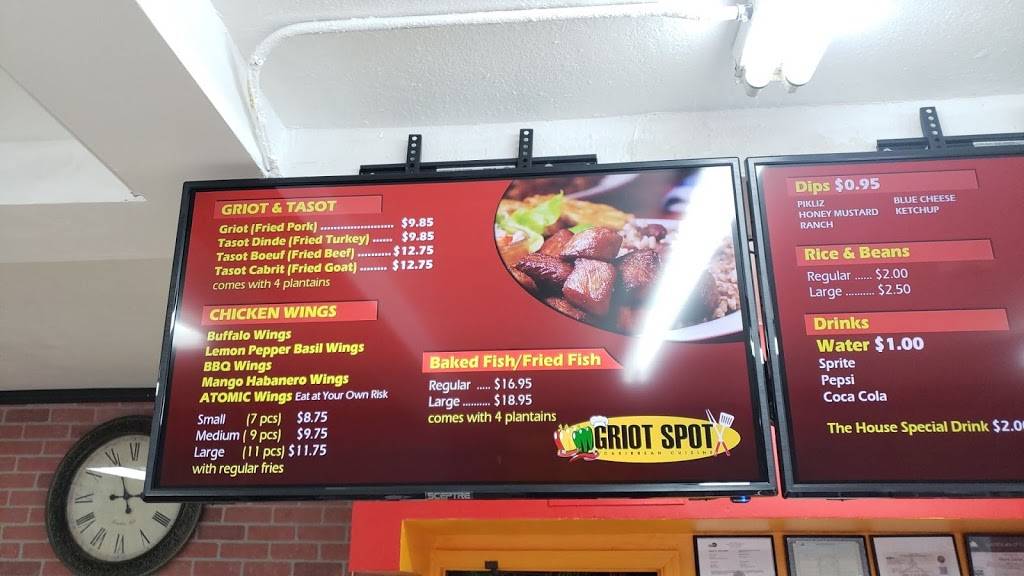 GRIOT SPOT | meal delivery | 15327 NW 7th Ave, North Miami Beach, FL 33169, USA | 3057717951 OR +1 305-771-7951