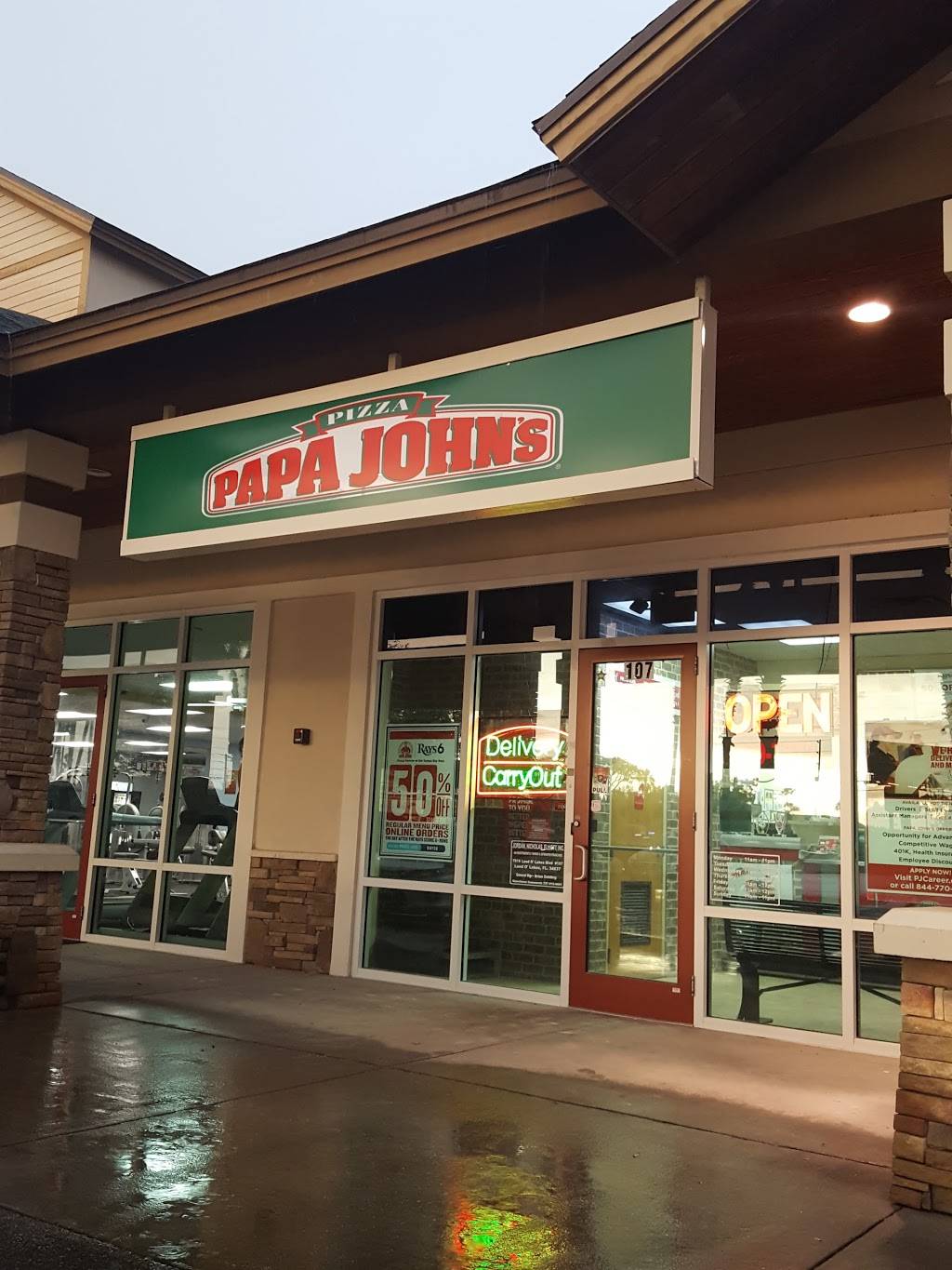 Papa Johns Pizza | restaurant | 7016 Land O Lakes Blvd Unit 107, Land O Lakes, FL 34637, USA | 8139097272 OR +1 813-909-7272